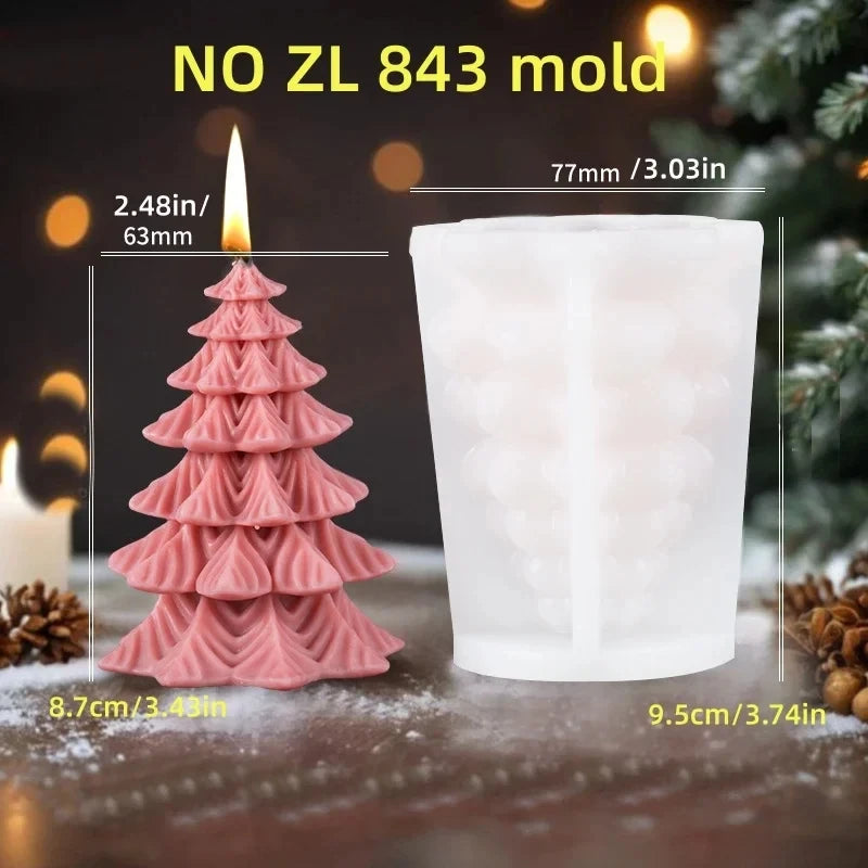 Velas aromaticas navideñas con figuras