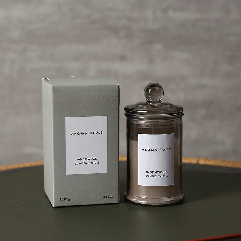Velas perfumadas con aceites esenciales estilo vintaje