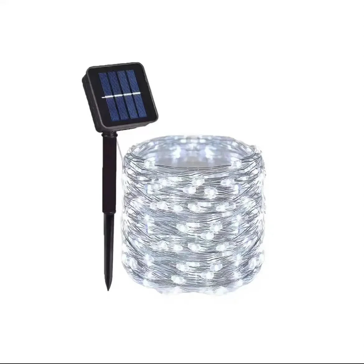 Luces solares de 32M/22M/12M/7M 8 modos LED, impermeable, decoración de jardín