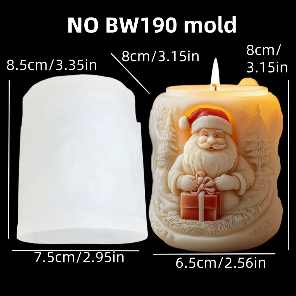 Velas aromaticas navideñas con figuras