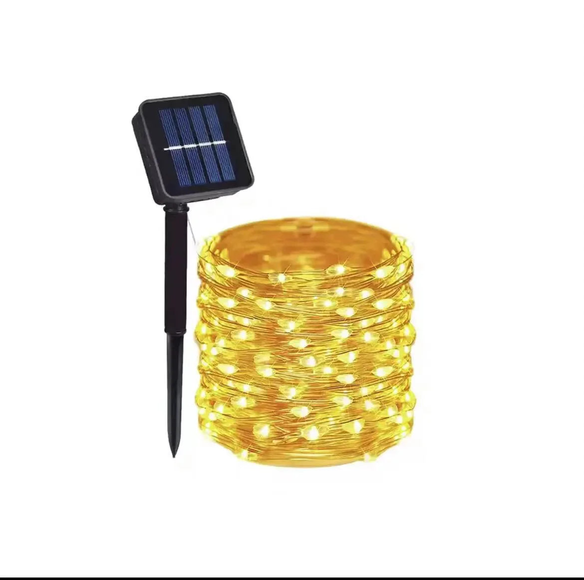Luces solares de 32M/22M/12M/7M 8 modos LED, impermeable, decoración de jardín