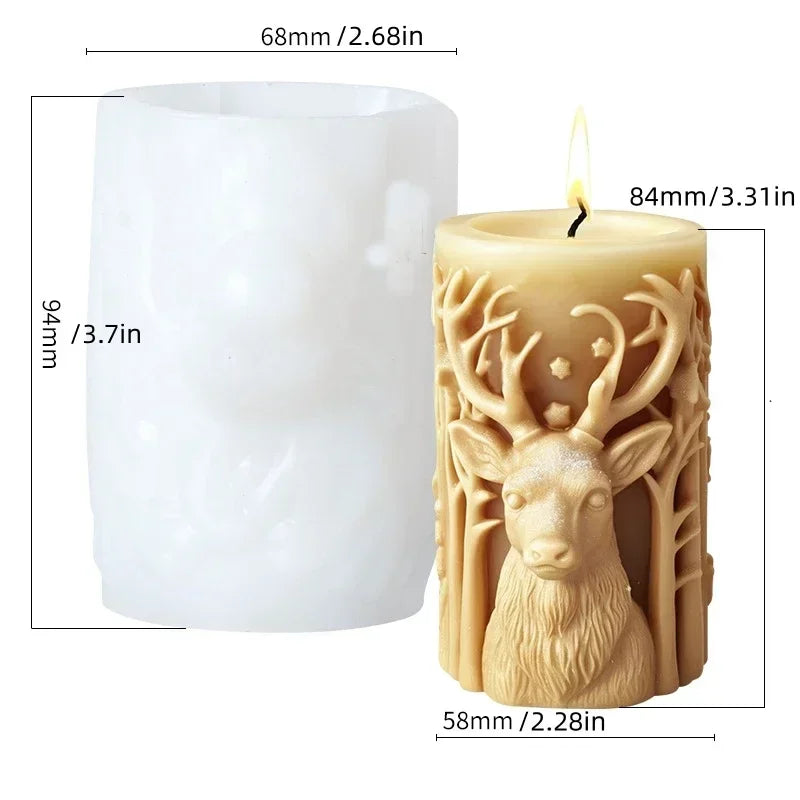 Velas aromaticas navideñas con figuras