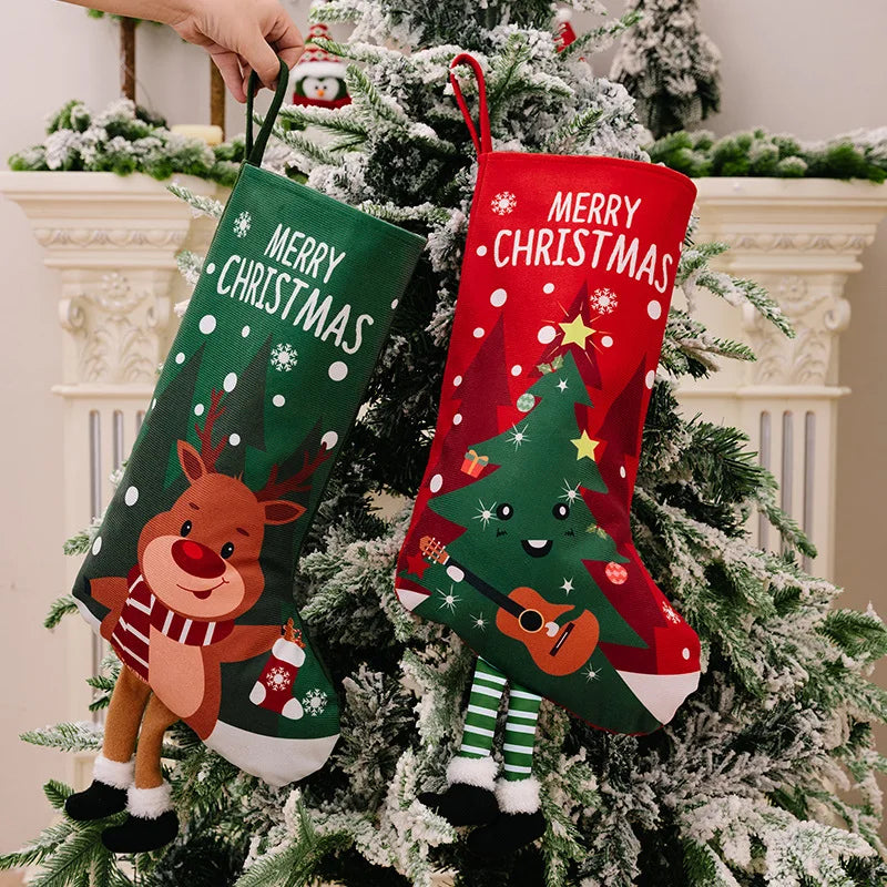 Medias Navideñas grandes decorativas