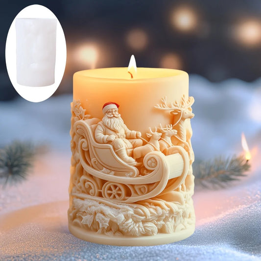 Velas aromaticas navideñas con figuras