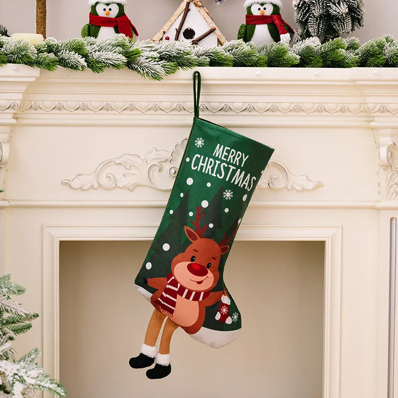Medias Navideñas grandes decorativas