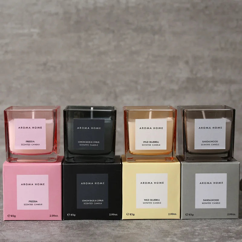 Vela perfumada de aceite esencial estilo vintaje