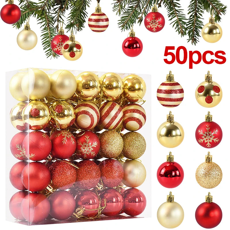 Bolas para arbol de Navidad 50pcs