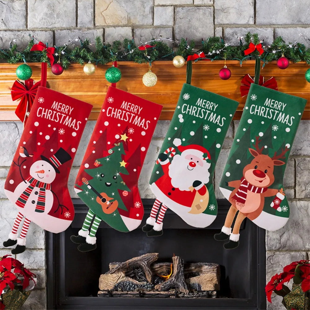 Medias Navideñas grandes decorativas