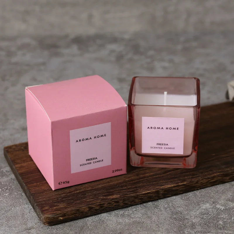 Vela perfumada de aceite esencial estilo vintaje