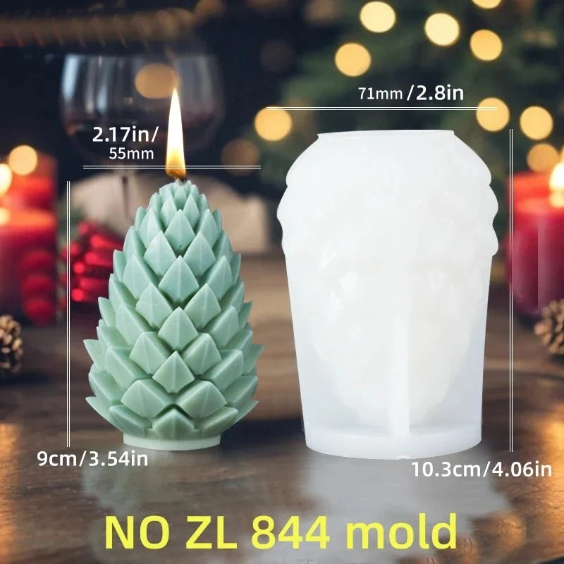 Velas aromaticas navideñas con figuras