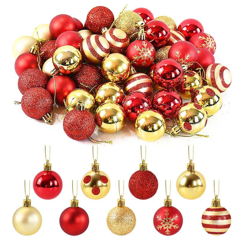 Bolas para arbol de Navidad 50pcs